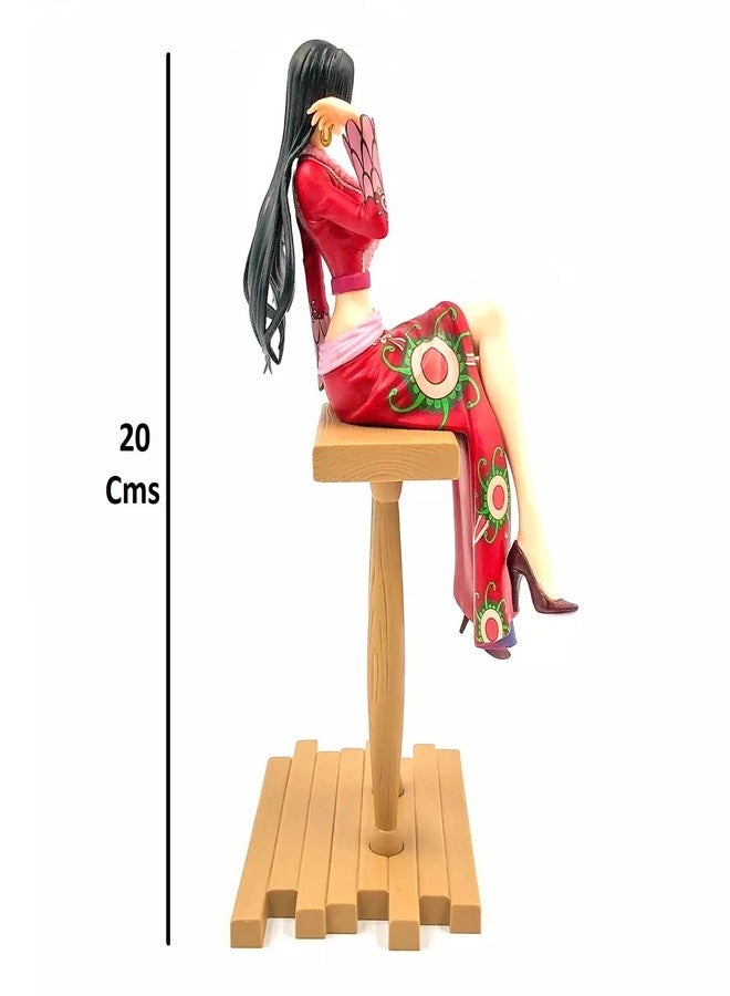 Trunkin Boa Hancock Sitting Pirate Action Figure 20CM | Weeb Manga Collectible Grandline Journey Prize Figure | PVC Anime Figurine - Pack of 1 (Multicolor) - Image 4